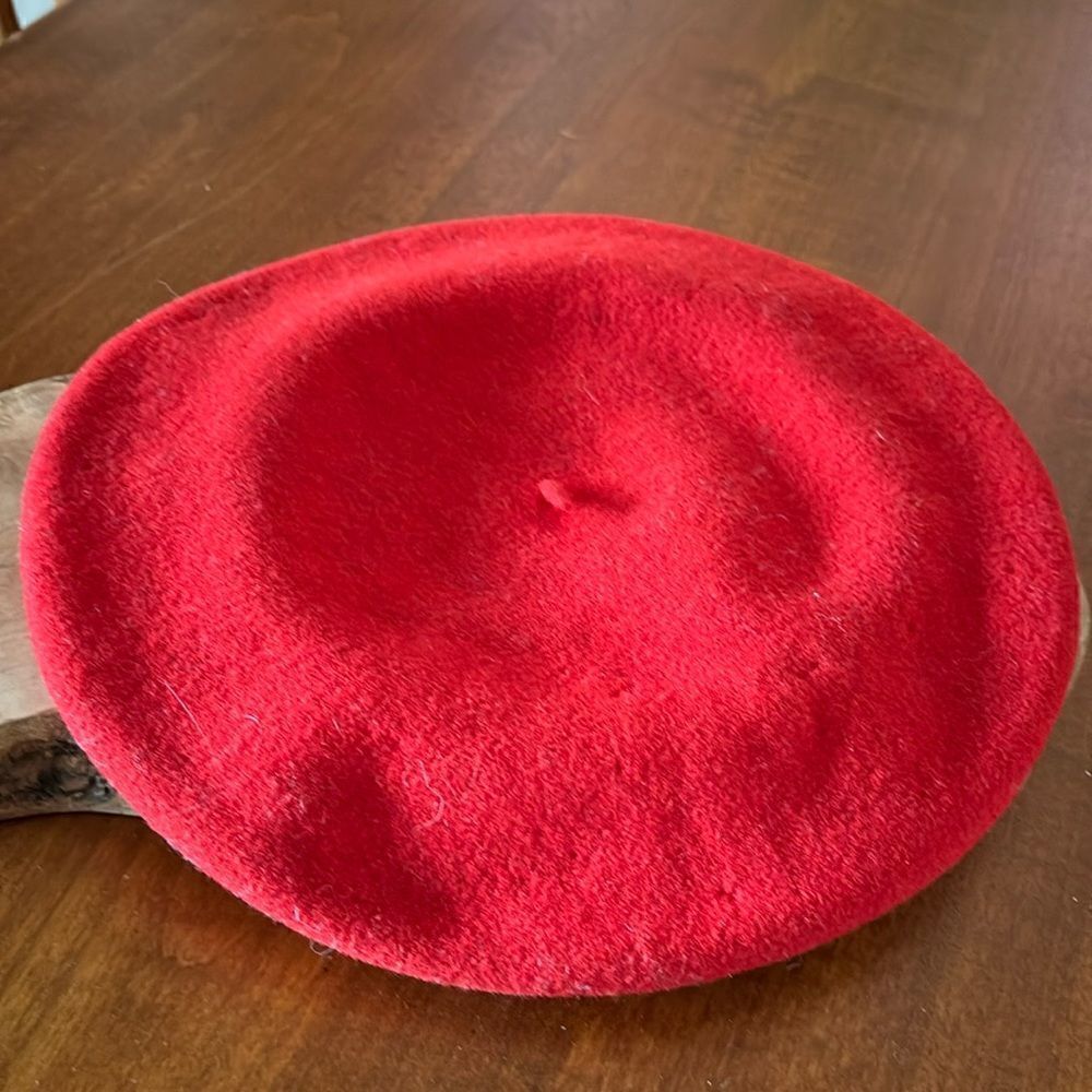 Vintage Pierre Laulhere French Red Beret